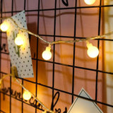 TD® Guirlande lumineuse LED à Piles - 80 Ampoules - Blanc Chaud - 10 m