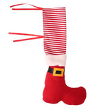 chaussettes chaises noël accessoire anti dérapant housse protecteur pied de chaise table fetes décoration cadeau meuble migno