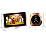 INN® Sonnette vidéo sans fil intelligente avec miroir de porte judas électronique photo et vidéo surveillance judas maison antivol p