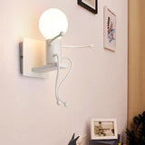TD® Applique murale Moderne - Douille E27 - Métal - Blanc - Pour chambre enfant