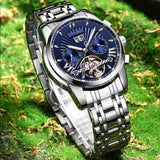 TD® Montre pour homme Mode Business Montre mécanique pour homme Montre étanche Montre multifonctionnelle pour homme