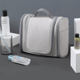 TD® Trousse de toilette  25*11.5*21cm  Grande capacité  Séparation des affaires humides et sèches  Imperméable à l'eau  avec crochet