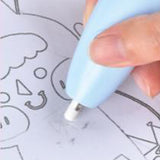 TD® Gomme automatique fournitures scolaires couleur bleu étudiant spécial peinture croquis écriture faible bruit dessin gommage USB