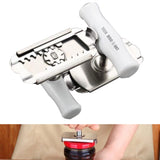 TD® Ouvre bocal Bouchon à vis boîte en acier inoxydable tire-bouchon sans fil automatique rapide pratique bouteille cuisine nourritu