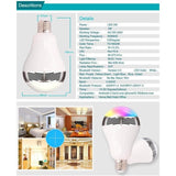 TD® Ampoule intelligente WiFi Bluetooth 4.0 Président LED RGB Audio E27 Ampoule intelligente Lamp For Home Hôtel