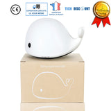 TD® Veilleuse bebe de nuit enfant lumineuse bureau table lecture lumière silicone dauphin induction yeux chambre lampe déco lit somm