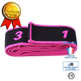 TD® Accessoires Fitness - Musculation,Bandes de résistance à l'étirement de Yoga ceinture multi segments à haute - Type Burgundy #A