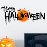 TD® Halloween decoration HappyHalloween Wall Sticker Effrayant Halloween Autocollant Dessin Animé Drôle Sorcière Autocollant