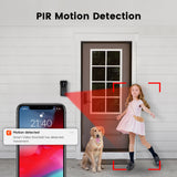 TD® Sonnette vidéo intelligente 1080P sans fil étanche 5G interphone double fréquence WIFI Vision nocturne