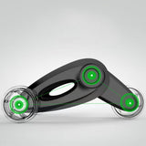 TD® Roue abdominale à quatre roues rouleau abdominal pliable roue musculaire abdominale équipement de fitness d'exercice silencieux