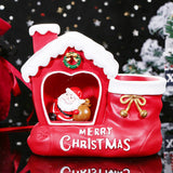 TD® Père Noël porte-stylo étoile lumière créative Noël vacances cadeau stockage veilleuse de Noël pour enfants veilleuse