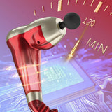 TD® Pistolet de fascia de bras,pistolet de massage électrique usb rouge créatif,pistolet à impact 6 vitesses à vibration haute fréqu