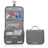TD® Sac de lavage de voyage d'affaires sac cosmétique portable pliable sac de rangement multifonctionnel pour hommes et femmes gris