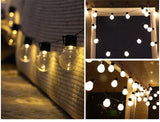 TD® Guirlande lumineuse led, guisette G50, guisette d'extérieur, guirlande de boules, fête de ma - Modèle: Blanc doux 5m