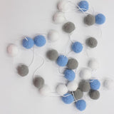 TD® Guirlande lumineuse LED 20 boules de coton LED String Light