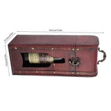 TD®  TD®Boite de stockage de vin vintage en bois portable/coffret gastronomique/accessoire pour vin