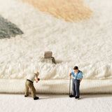 TD® Nordique Morandi couleur imitation cachemire tapis maison chambre couverture de chevet résistant à l'usure tapis de sol antidéra