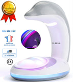 TD® Lampe de chevet bureau lecture solaire extérieur sur pied livre led détecteur de mouvement multifonction dauphin fantaisie