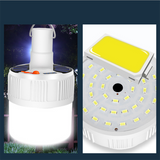 INN® Lumières de camping Ampoules solaires rechargeables Lumières de stand mobiles Lumières de marché de nuit Ampoules LED de secour