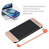 TD® Câble intégré 20000mAh 2.1A banque d'alimentation mobile à charge rapide haute capacité, banque d'alimentation pour iPhone Andro