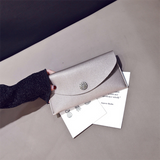 TD® Portefeuille Simple, couleur unie, portefeuille femme, portefeuille long, résistant à l'usure, doux, pochette pour femme