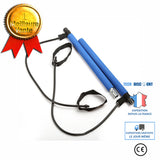 TD®  Bâton de fitness Pilates, bande de résistance au yoga, corde de traction en plastique, Appareil de fitness Pilates Bar -bleu