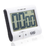 TD® Minuteur Digital Blanc Multifonctionnel/ Minuterie cuisine Grand écran, Rappel électronique compte à rebours (99 min 59 sec)