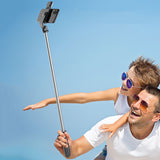 TD® Perche à selfie, artefact selfie multifonction pour téléphone portable, télécommande Bluetooth, lumière de remplissage pour trép