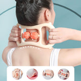 TD® Anneau de yoga ouvert épaule beauté dos 2 rouleaux massage fitness relax muscle cuisse anneau clip jambe fascia anneau extensibl