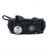 Produits de plein air Cordon de parapluie Bracelet tressé Tige de magnésium multifonctionnelle Bracelet sport  LED Signal dét