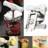 TD® Ouvre bocal Bouchon à vis boîte en acier inoxydable tire-bouchon sans fil automatique rapide pratique bouteille cuisine nourritu