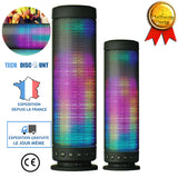 TD® Haut parleur Bluetooth sans fil audio appel LED extérieur lumière enceinte appareils électronique musique sons grande puissance