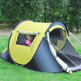TD® Tente camping entièrement automatique, à construction libre, à ouverture rapide, à l'épreuve de la pluie et du vent, en tissu Ox