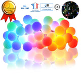 TD® guirlande multicolores lumineuse led boules interieur exterieur lampe anniversaire impermeable chambre enfant lanterne decoratio