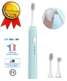 TD® Brosse à dents électrique adulte automatique voyage souple rechargeable enfants fille garçon sonique vibrante ergonomique homme