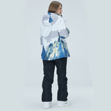 TD® Snowboard costume costume chaud épais respirant imperméable chaud coupe-vent sous-vêtement de ski costume-XXL