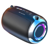 TD® Portable bluetooth audio carte créative sans fil subwoofer extérieur voiture audio petit acier canon bluetooth haut-parleur noir