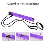 TD® Corde à Sauter/Sport/ Élastique de Résistance/ Equipement de fitness Pilates/ Bâton multifonctionnel élastique tige muscle