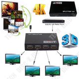 TD® Meilleur Convertisseur TV HDMI Splitter 4 ports 1080p 4K pour Distributeur 3D Full HD 1 in 4 out - convertisseur TV - séparateur