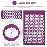 TD® Kit d'Acupression/Matelas de Relaxation avec Coussin pour Traitement Efficace et Simple de Douleurs et tensions du dos et du cou