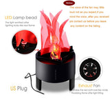 TD® Lumière flamme scène décorations d'halloween led lampe bar lumineuse électronique effet incandescent tissu flammes feu nature dé