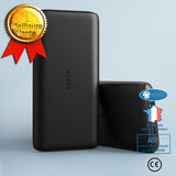 INN® Anker 10000mAh Power Bank Ultra-mince Double Entrée C-Port Charge Rapide Mobile Power Bank A1232 Noir