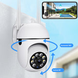 TD® Caméra HD ampoule surveillance intérieure machine à tête secouante interphone bidirectionnel réseau de vision nocturne 1080P