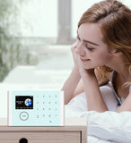 TD® Système d'alarme intelligent WIFI Alarme antivol GSM Clavier tactile sans fil Tuya APP Alarme intelligente