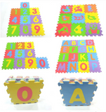 TD® NEUF Puzzle tapis mousse bébé alphabet et chiffres 36 dalles 32x32 cm enfant bas âge