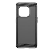 TD® Coque de téléphone en fibre de carbone brossée OnePlus10 Pro Coque souple en silicone Protection complète anti-empreintes digita