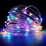 TD® LED solaire fil de cuivre lumière extérieure étanche jour de Noël décoration jardin LED guirlande lumineuse