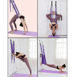 TD® Accessoires Fitness - Musculation,Yoga hamac gymnastique force Inversion Anti gravité Traction aérienne balançoire - Type VIOLET