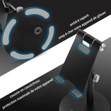 TD® Support de bureau de téléphone portable Support de diffusion en direct paresseux Support de téléphone portable à disque réglable