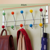 Cintre Crochet porte-manteau Crochet de porte en perles de dix couleurs Cintre de rangement sans clou Crochet créatif